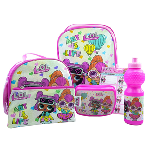 ست 6 در 1 کوله پشتی 40 سانتی Art is Life مدل Rainbow Max - Backpack - Promotion Items 6 in 1 - Art is Life _کیف مدرسه